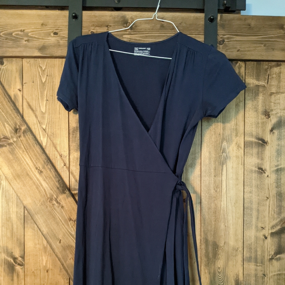 Pact Organic Wrap Dress
